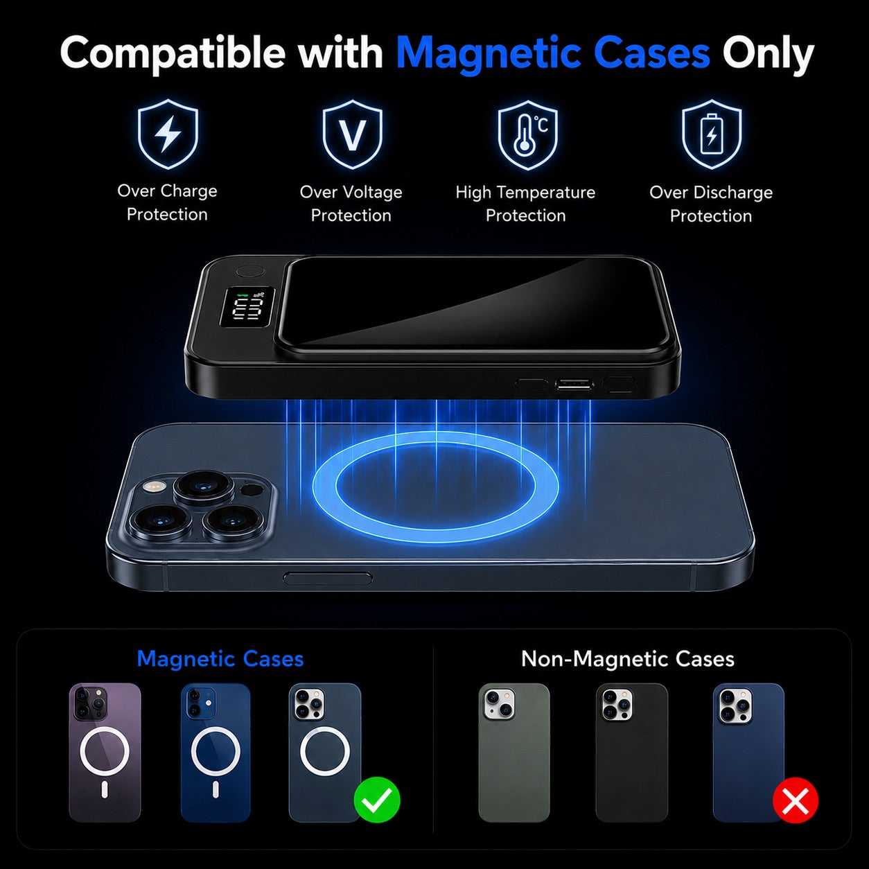 Magnetic Power Bank 10000mAh — 22.5W Fast Charge