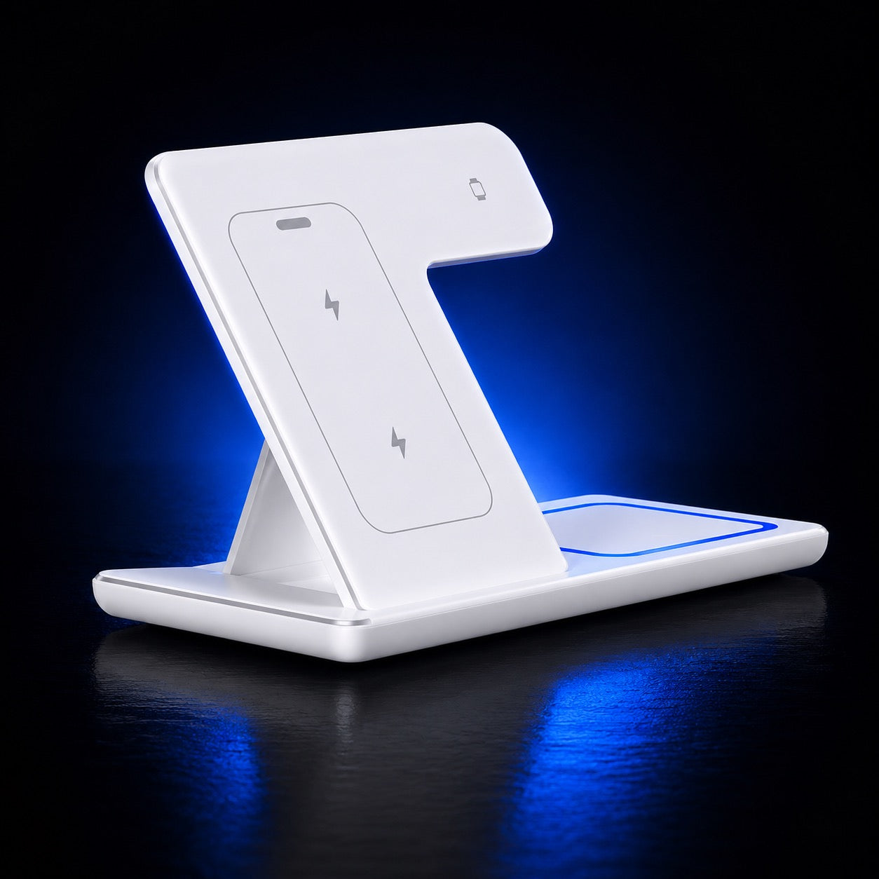 Foldable 3-in-1 Wireless Charging Station — Fold & Go